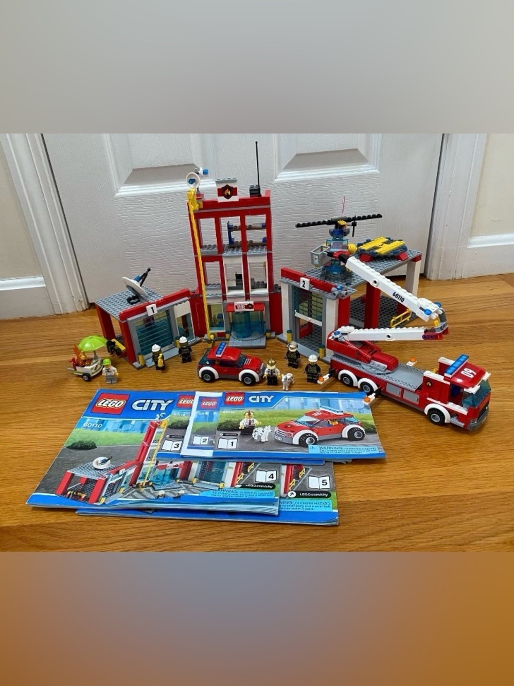 LEGO City Fire Station 60110 & Manuals - Complete w/ 2 substitutions, Retired